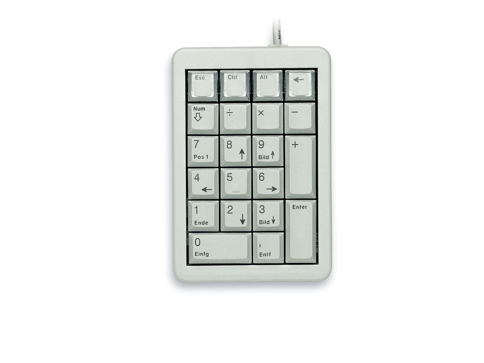 CHERRY G84-4700 numeriek toetsenbord Notebook/pc USB Grijs (G84-4700LUCDE-0) thumbnail