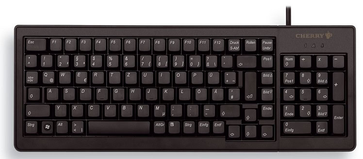 CHERRY G84-5200LCMCH-2 toetsenbord Thuis USB Zwitsers Zwart (G84-5200LCMCH-2) thumbnail