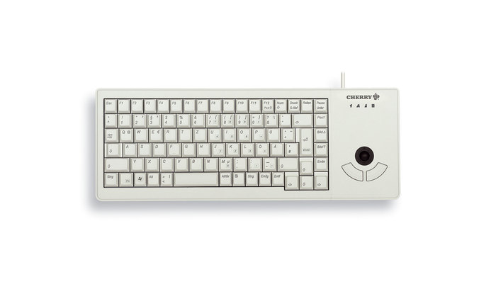 CHERRY XS Trackball toetsenbord USB QWERTY Amerikaans Engels Grijs (G84-5400LUMEU-0) thumbnail