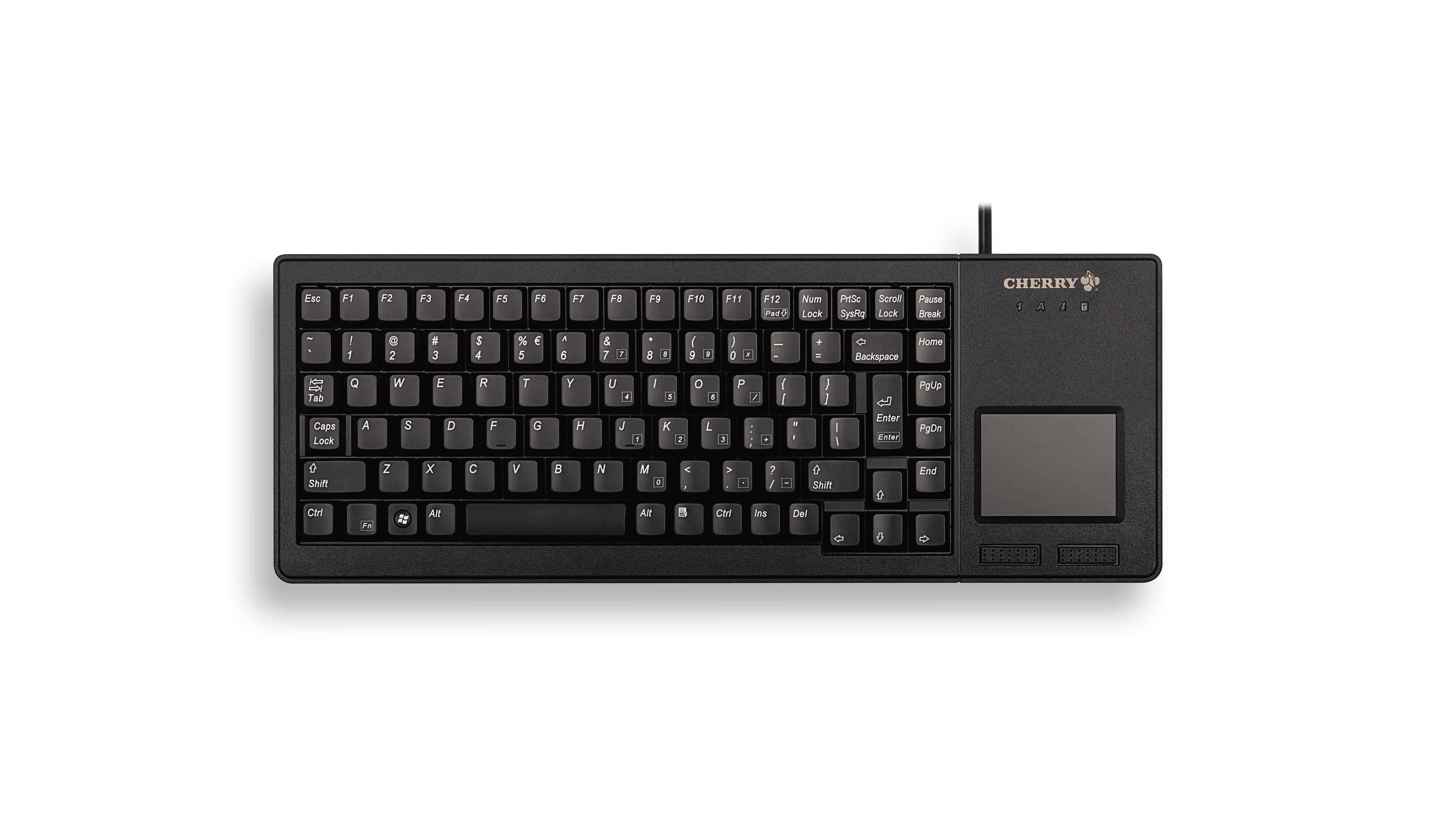 CHERRY XS Touchpad G84-5500 toetsenbord USB QWERTY Scandinavisch Zwart (G84-5500LUMPN-2) thumbnail