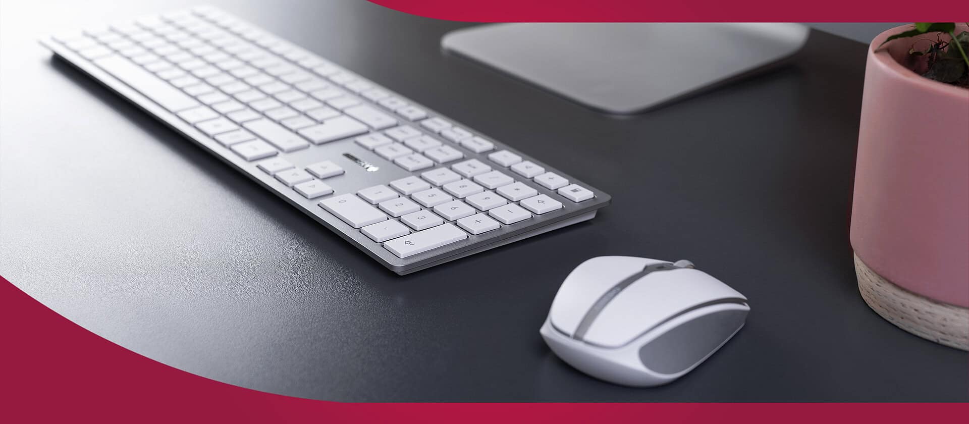 CHERRY DW 9100 SLIM - tastatur og mus- (JD-9100PN-1) thumbnail
