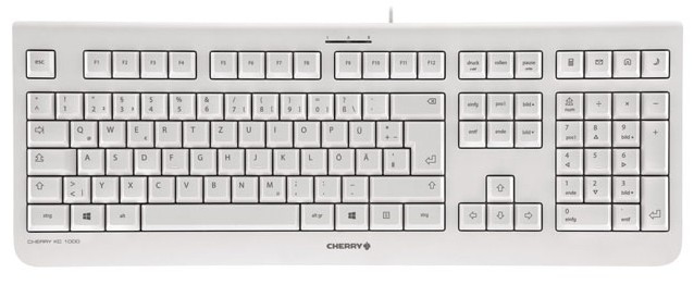 CHERRY KC 1000 toetsenbord USB Zwitsers Grijs (JK-0800CH-0) thumbnail