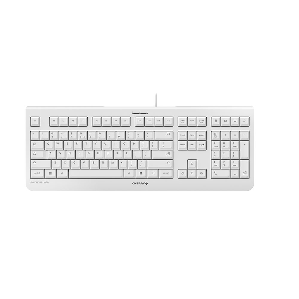 CHERRY KC 1000 toetsenbord USB QWERTY Amerikaans Engels Grijs (JK-0800EU-0) thumbnail