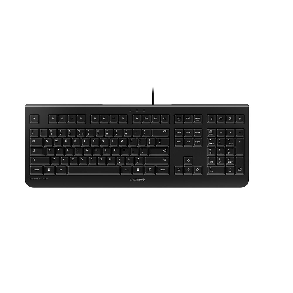 CHERRY KC 1000 toetsenbord USB QWERTY Amerikaans Engels Zwart (JK-0800EU-2) thumbnail
