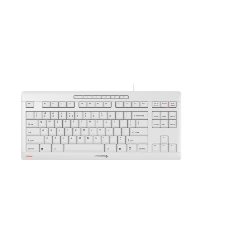 CHERRY STREAM KEYBOARD TKL toetsenbord USB QWERTY Engels Wit (JK-8600EU-0) thumbnail