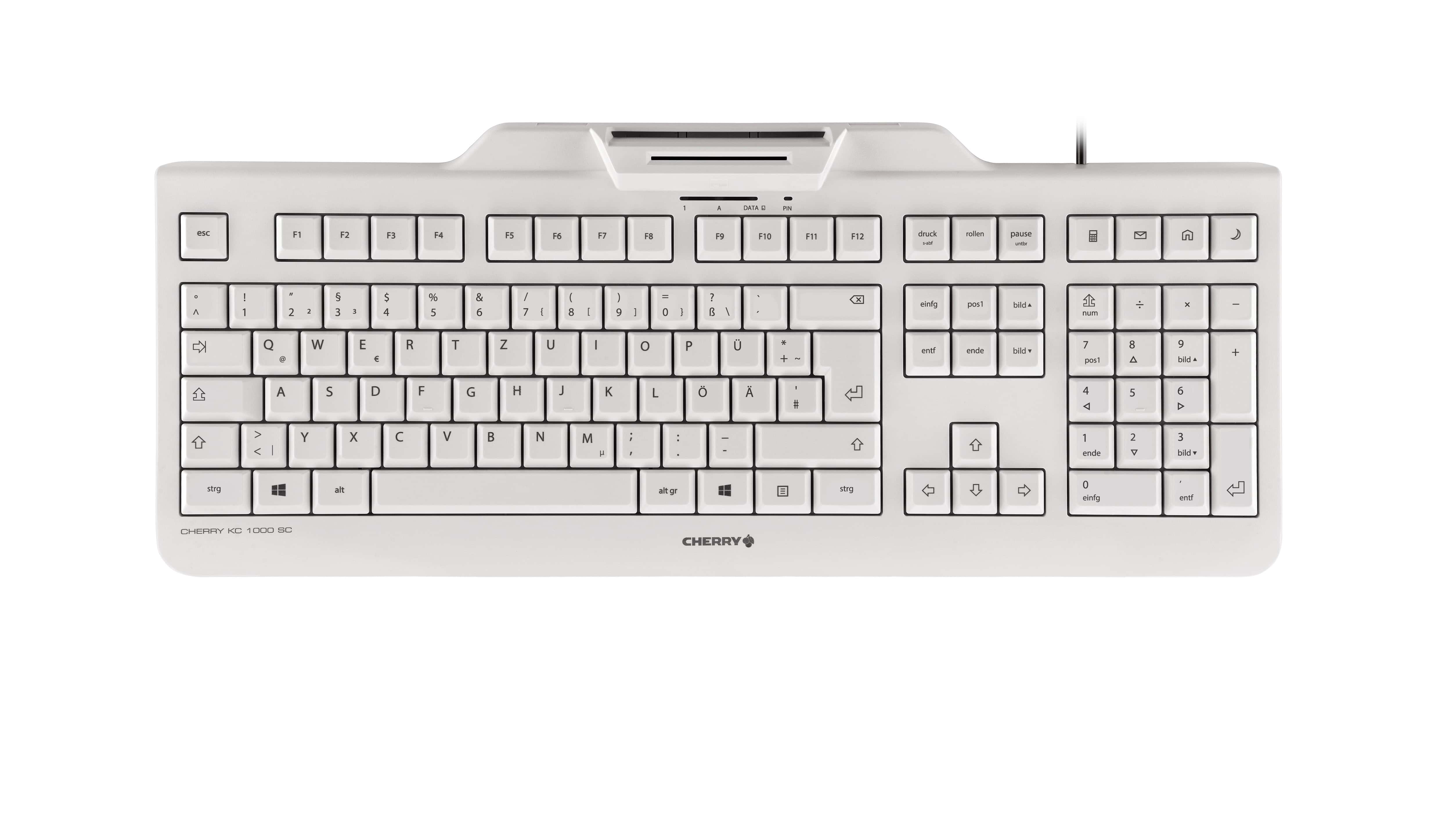 CHERRY KC 1000 SC toetsenbord Kantoor USB QWERTY Scandinavisch Zwart (JK-A0100PN-0) thumbnail
