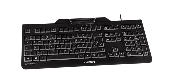 CHERRY KC 1000 SC toetsenbord Kantoor USB Scandinavisch Zwart (JK-A0100PN-2) thumbnail