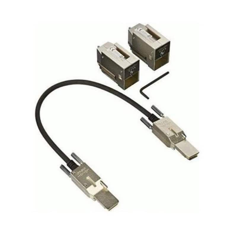 Cisco C9200L-STACK-KIT= Glasvezel kabel 0,48 m Zwart, Grijs (C9200L-STACK-KIT=) thumbnail