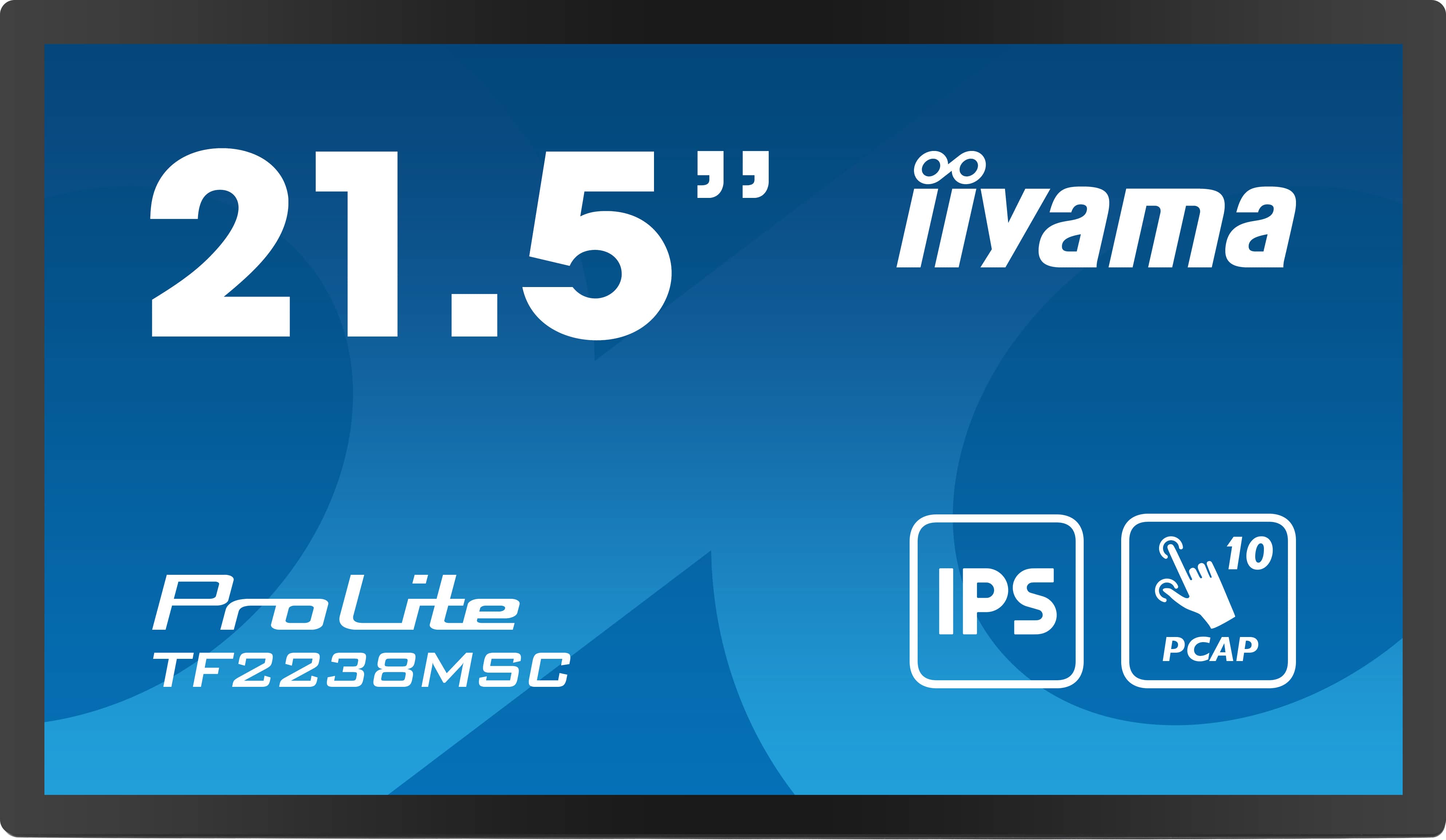 iiyama PROLITE Digitaal A-kaart 55,9 cm (22) LED 600 cd/m² Full HD Zwart Touchscreen (TF2238MSC-B1) thumbnail
