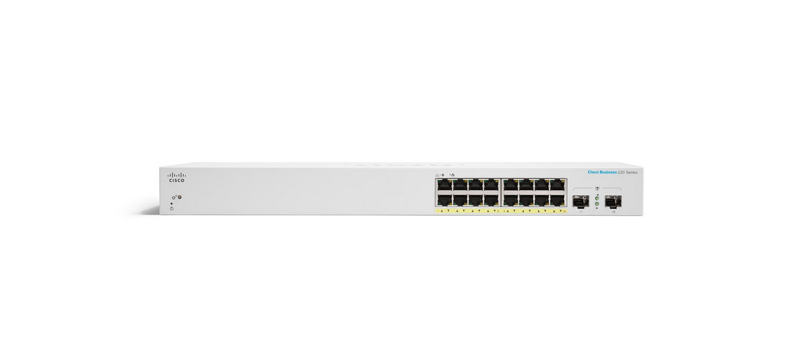 Cisco CBS220-16T-2G Managed L2 Gigabit Ethernet (10/100/1000) Wit (CBS220-16T-2G-EU) thumbnail