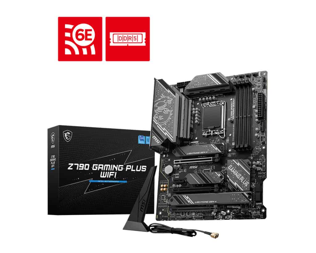 MSI Z790 GAMING PLUS WIFI moederbord Intel Z790 LGA 1700 ATX (7E06-026R) thumbnail