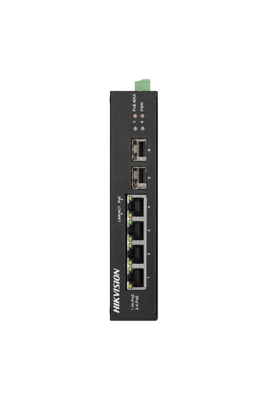 Hikvision DS-3T0506HP-E/HS netwerk-switch Unmanaged Gigabit Ethernet (10/100/1000) Power over Ethernet (PoE) Zwart (301801602) thumbnail Hikvision DS-3T0506HP-E/HS netwerk-switch Unmanaged Gigabit Ethernet (10/100/1000) Power over Ethernet (PoE) Zwart (301801602) thumbnail