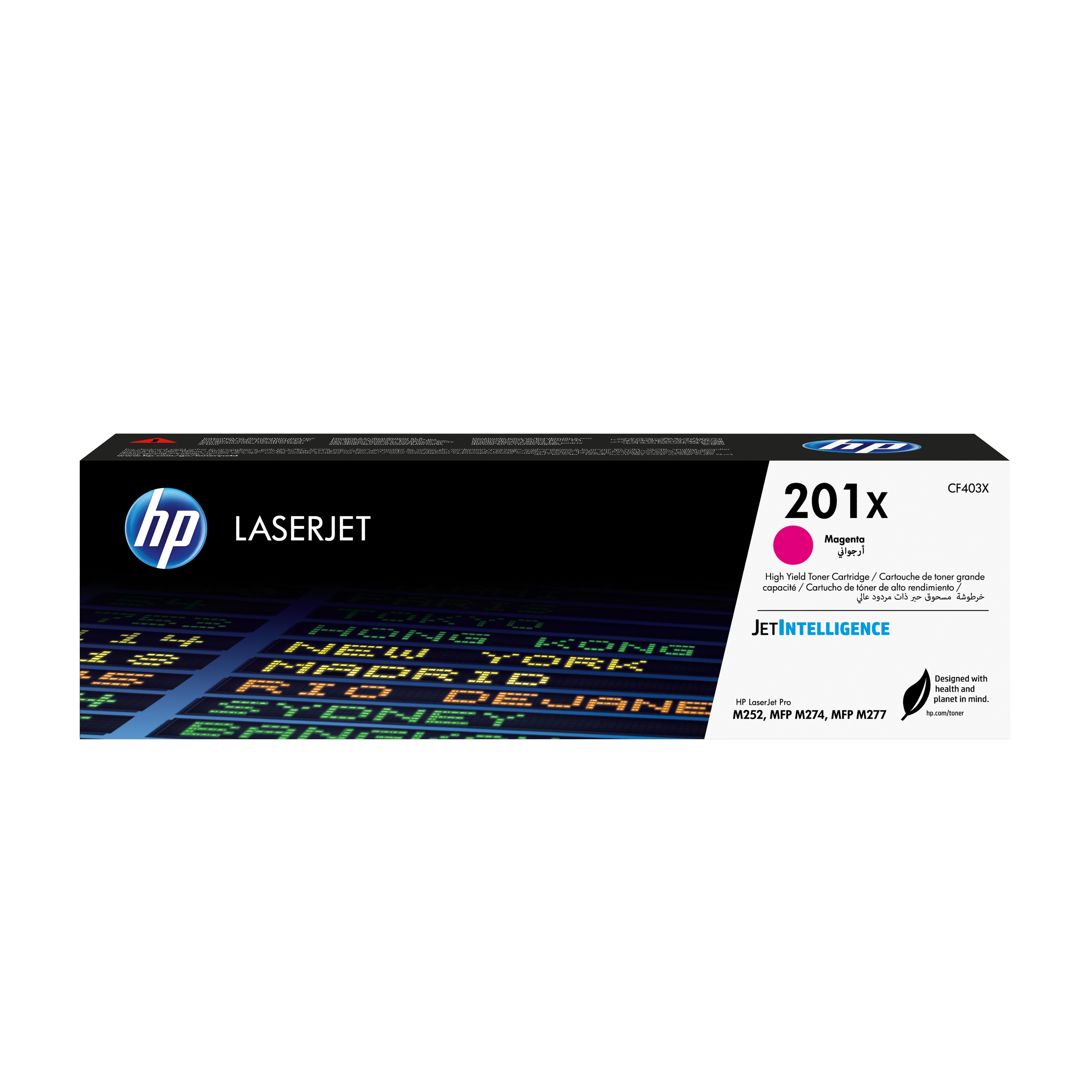 HP 201X originele high-capacity magenta LaserJet tonercartridge (CF404) thumbnail