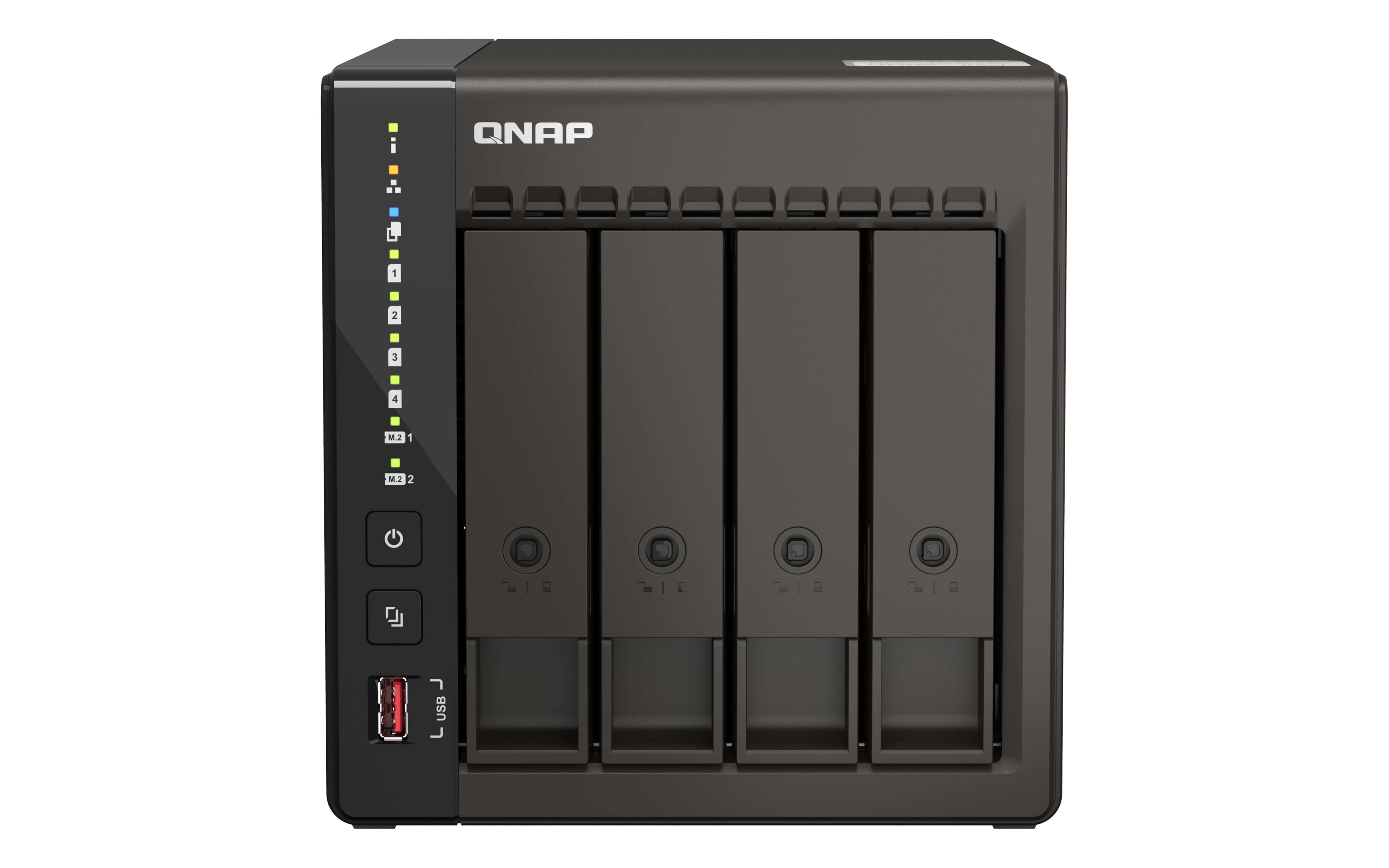 QNAP QVP-41C data-opslag-server NAS Tower Intel® Celeron® J6412 8 GB DDR4 0 TB Zwart (QVP-41C) thumbnail