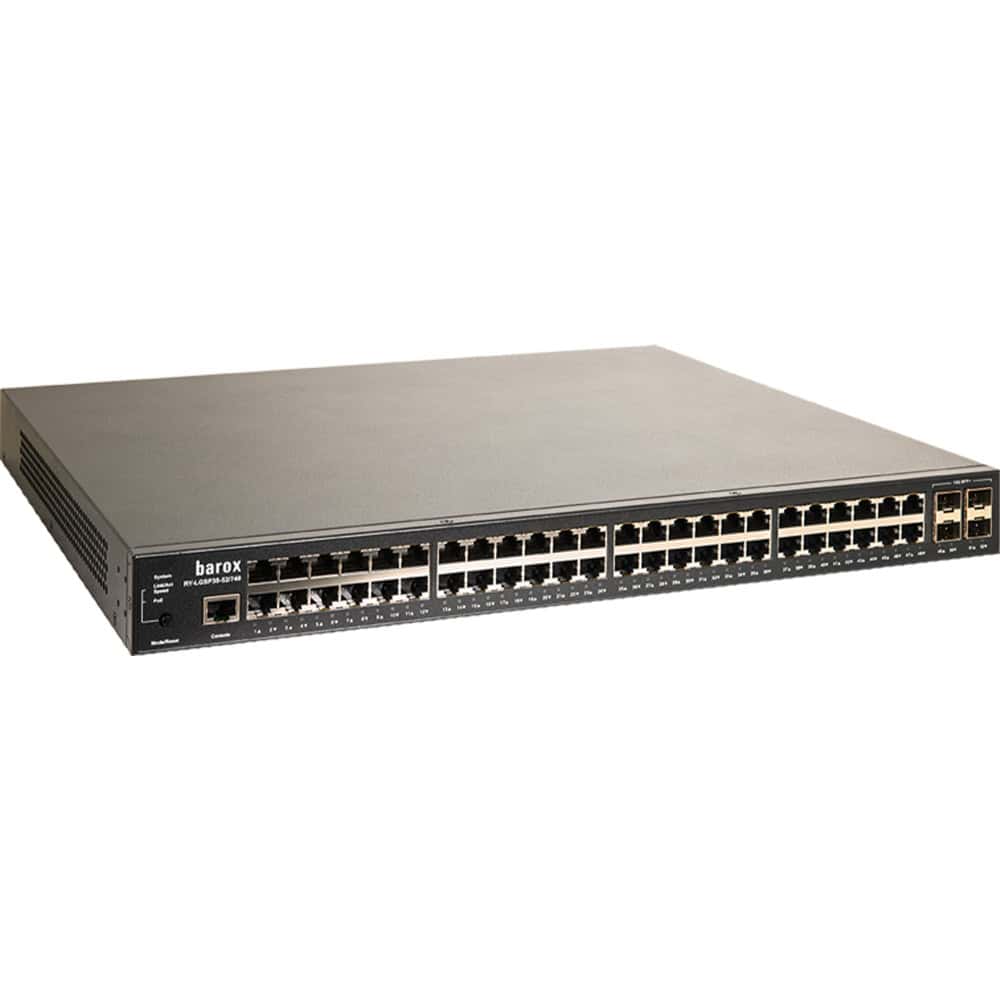 barox Switch 48-Port 48x10/100/1000TX PoE 4x1G/10G SFP Manag (RY-LGSP38-52/740) thumbnail