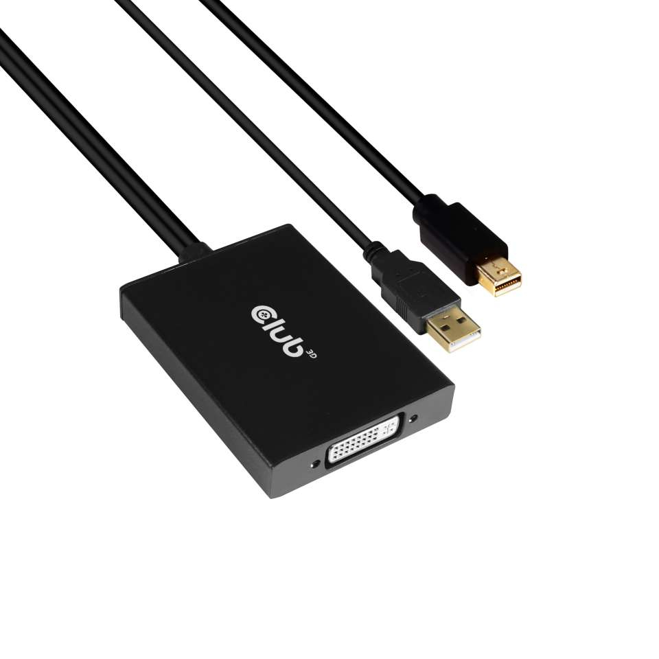 CLUB3D MiniDisplayPort 1.2a to Dual Link DVI-D Active Adapter (CAC-1130) thumbnail