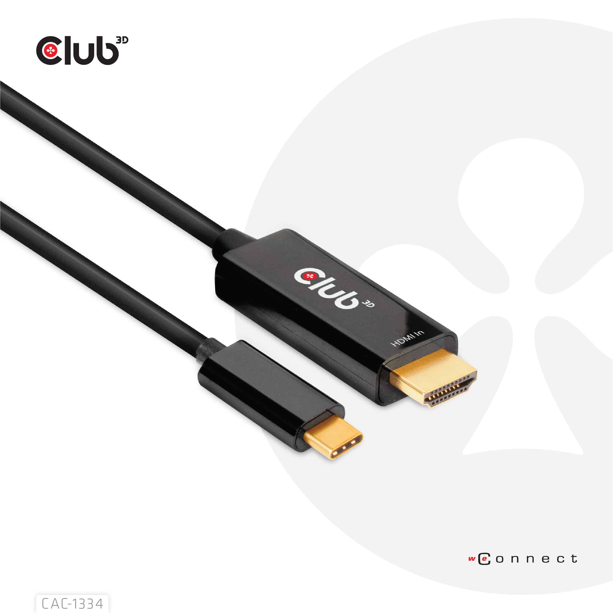 CLUB3D HDMI to USB Type-C 4K60Hz Active Cable M/M 1.8m/6 ft (CAC-1334) thumbnail