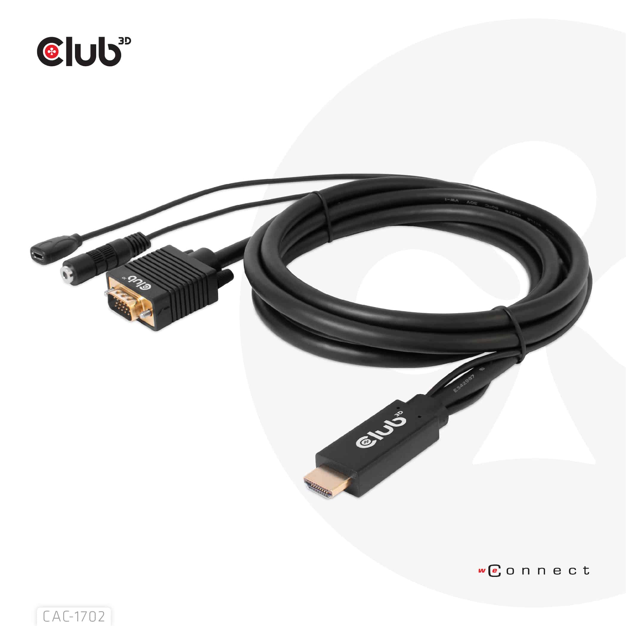 CLUB3D HDMI to VGA Cable M/M 2m/6.56ft 28AWG (CAC-1712) thumbnail