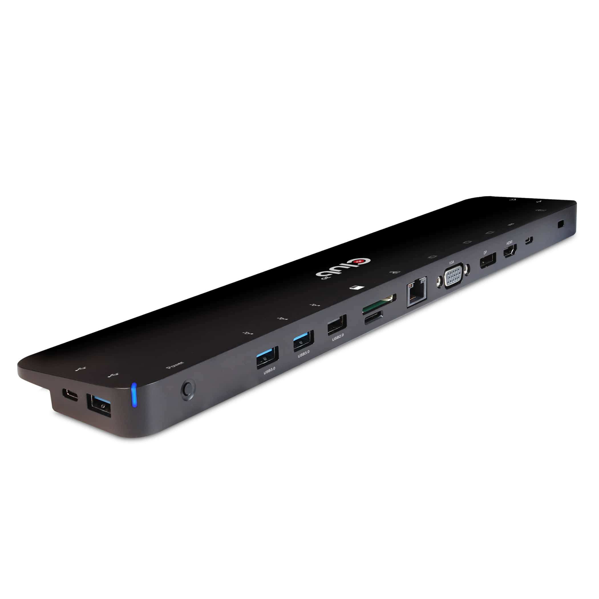 CLUB3D UNIVERSEEL Docking station USB Type C 3.2 Gen1 Triple Display Dynamic PD oplaad + 100W PD charger (CSV-1564W100) thumbnail CLUB3D UNIVERSEEL Docking station USB Type C 3.2 Gen1 Triple Display Dynamic PD oplaad + 100W PD charger (CSV-1564W100) thumbnail