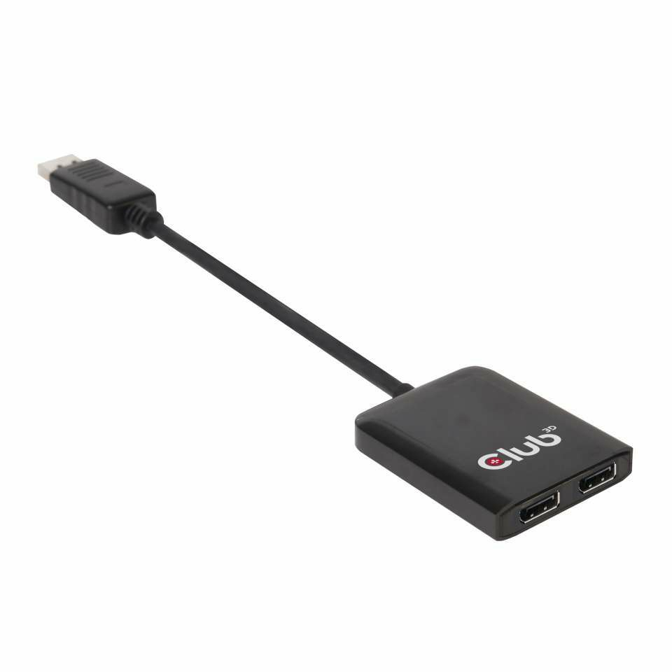 CLUB3D Multi Stream Transport Hub DisplayPort 1.2 Dual Monitor (CSV-6200) thumbnail