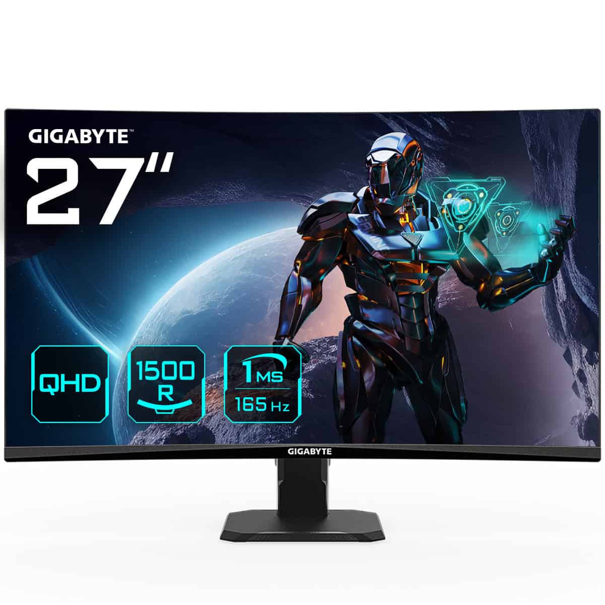 GIGABYTE GS27QC computer monitor 68,6 cm (27) 2560 x 1440 Pixels Quad HD LCD Zwart (GS27QC) thumbnail