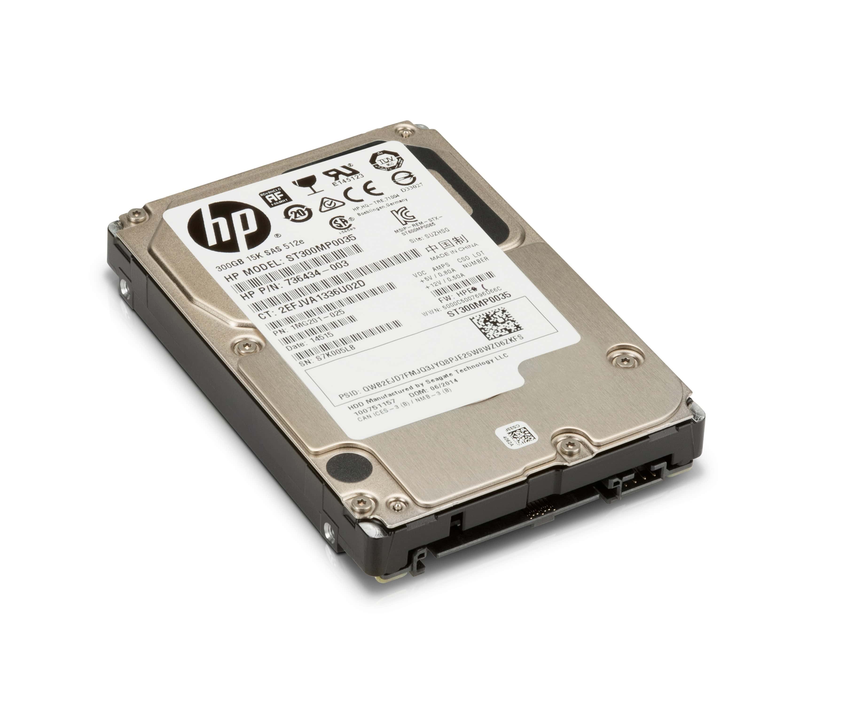 HP 300-GB SAS 15.000 SFF vaste schijf (L60464-001) thumbnail