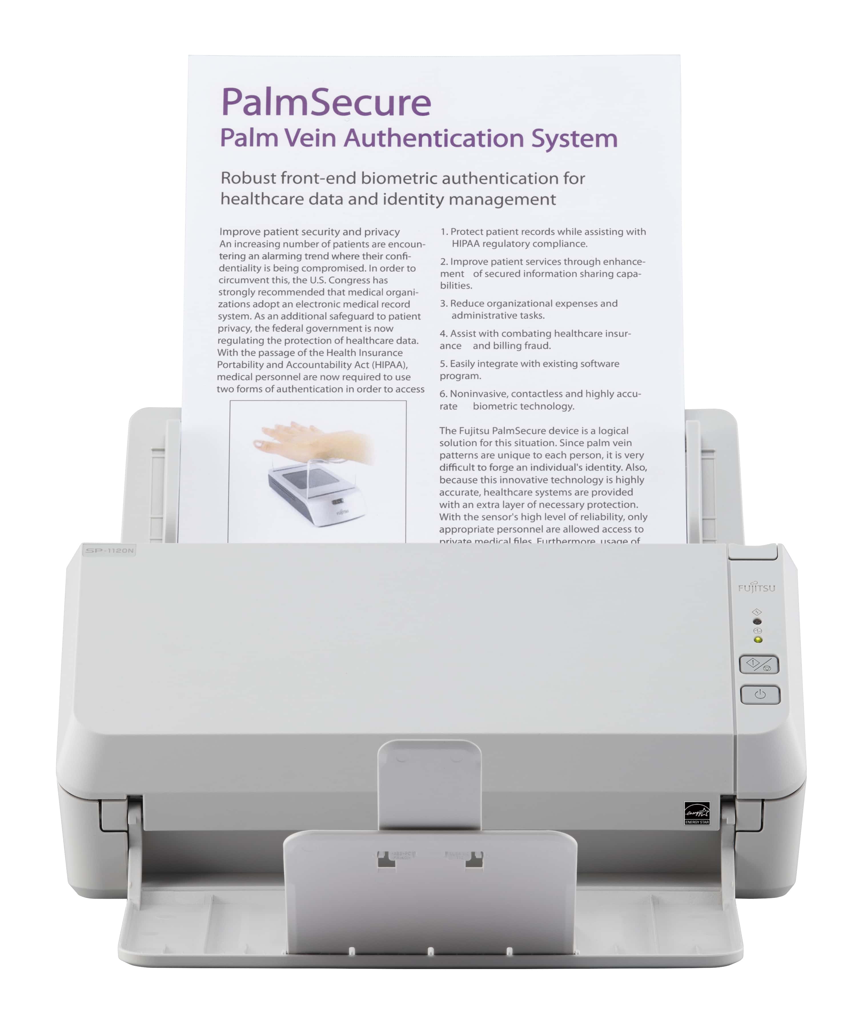 Fujitsu SP-1120N ADF-scanner 600 x 600 DPI A4 Grijs (PA03811-B001) thumbnail