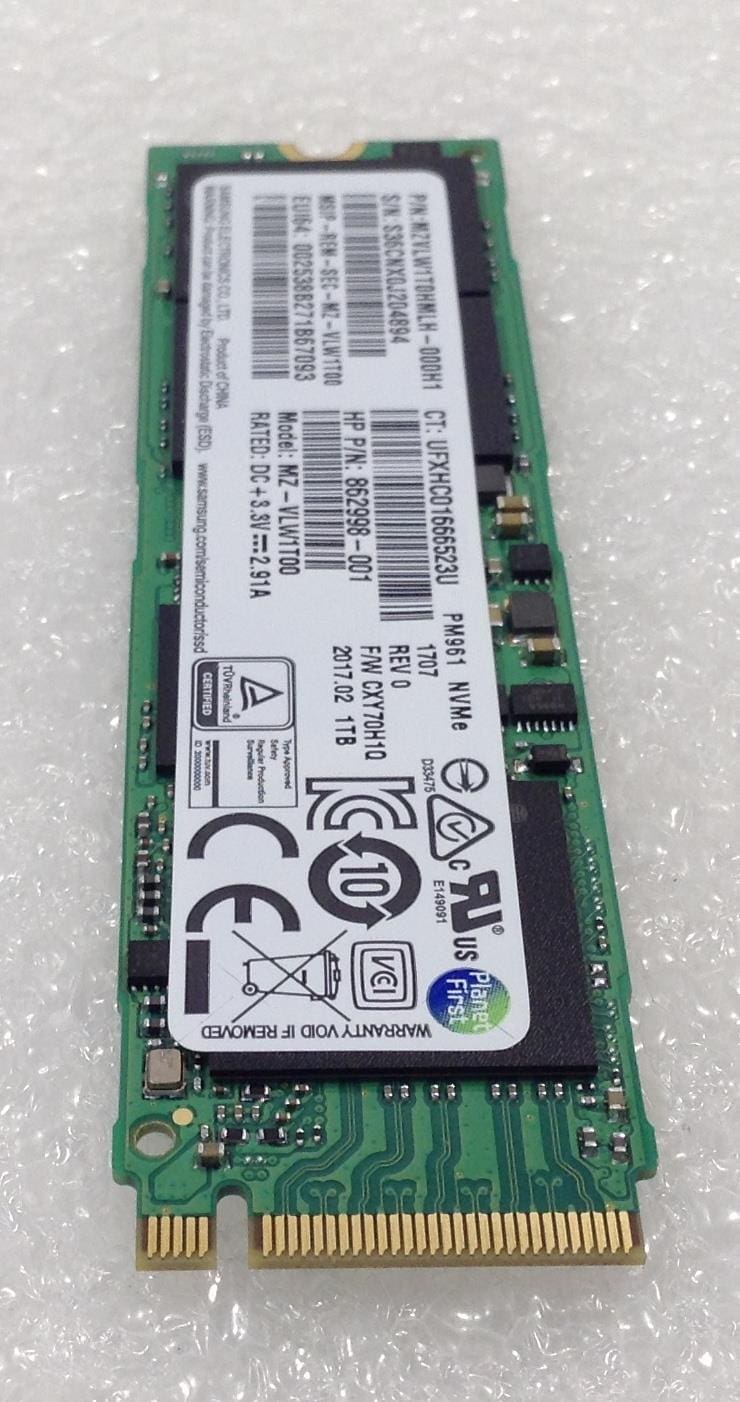HP SKO-SSD 1TB M2 2280 PCIe-3x4 NVMe TLC SS (757759-013) thumbnail