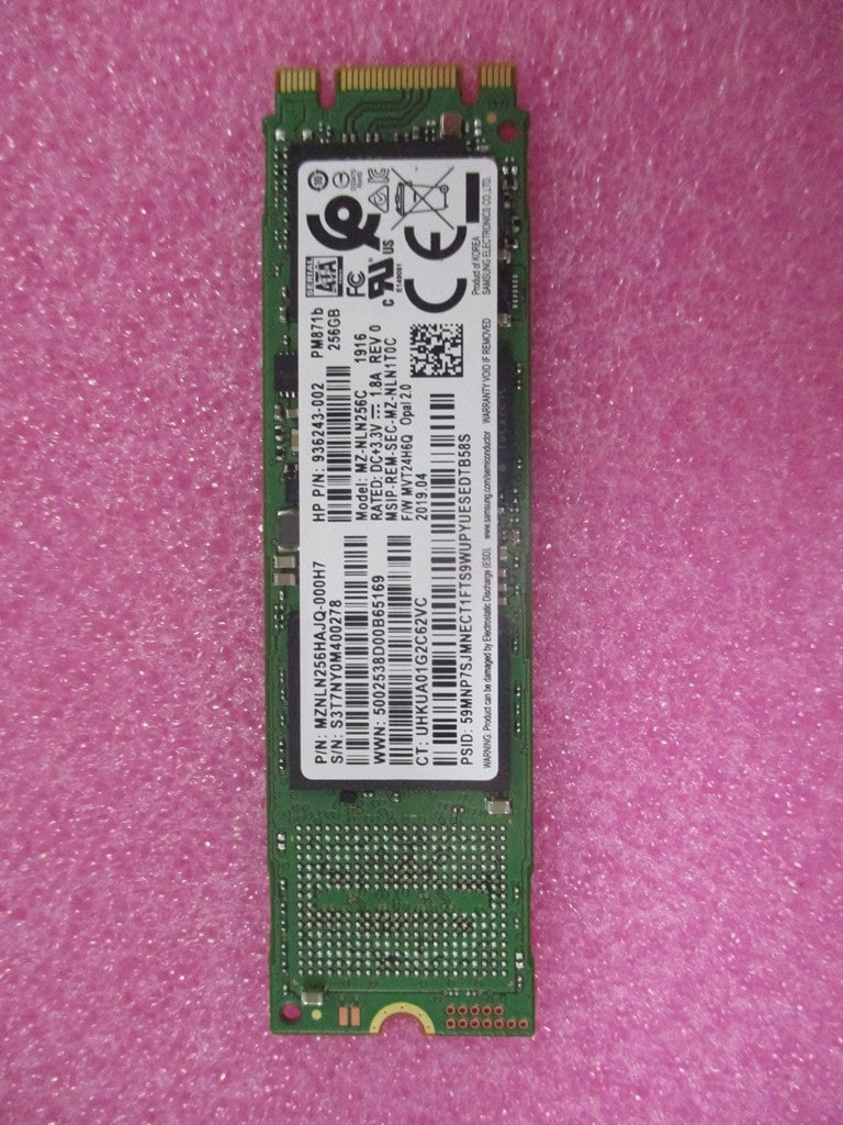 HP SPS-SSD 256GB SATA-3 SED OPAL2 TLC (L67398-001) thumbnail