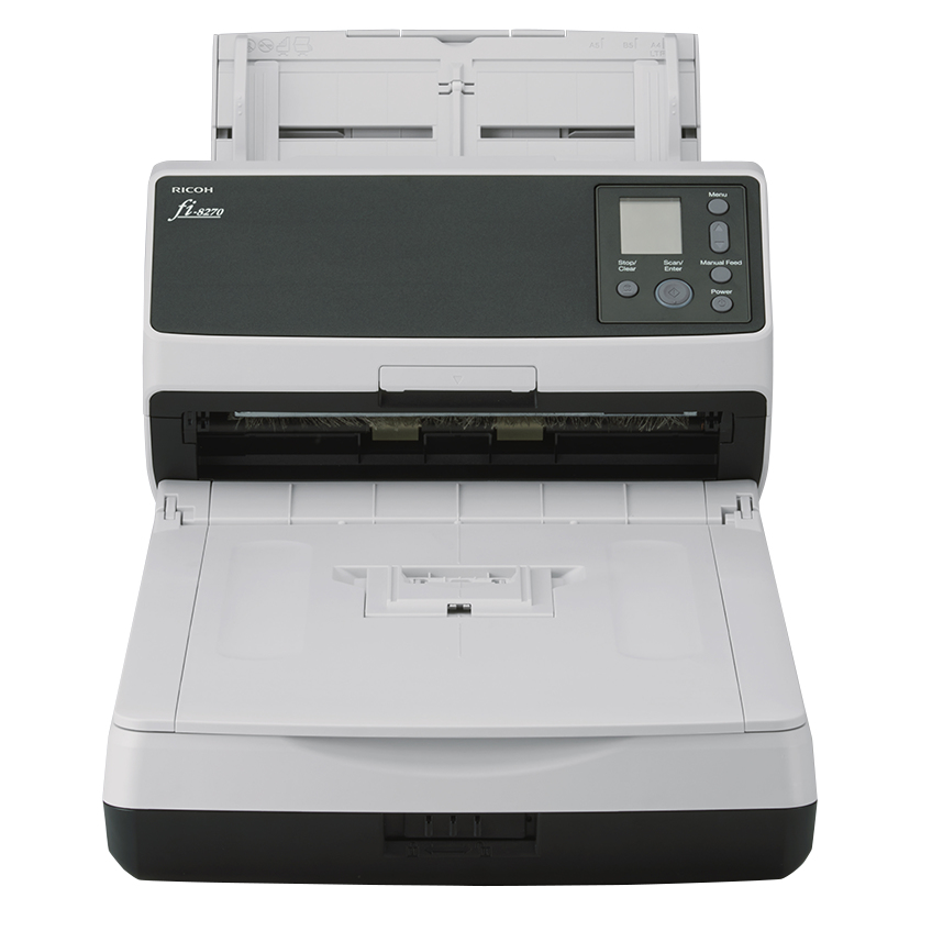 Ricoh fi-8270 ADF-/handmatige invoer scanner 600 x 600 DPI A4 Zwart, Grijs (PA03810-B551) thumbnail
