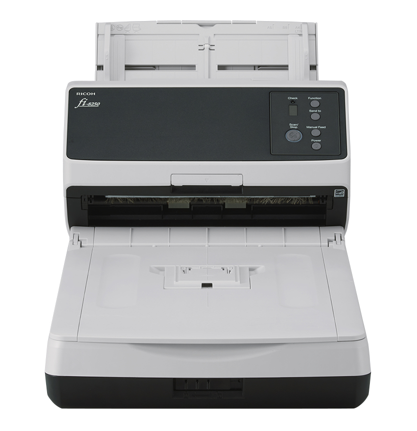 Ricoh fi-8250 ADF-/handmatige invoer scanner 600 x 600 DPI A4 Zwart, Grijs (PA03810-B601) thumbnail