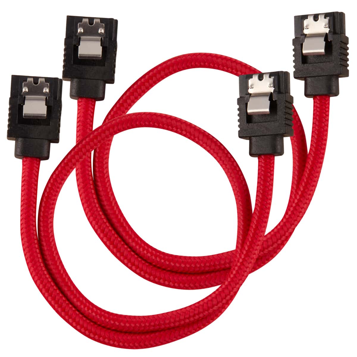 Corsair CC-8900250 SATA-kabel 0,3 m SATA 7-pin Zwart, Rood (CC-8900250) thumbnail