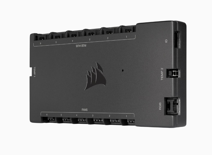 Corsair iCUE Commander Core XT snelheidsregelaar voor ventilator 6 kanalen Zwart (CL-9011112-WW) thumbnail