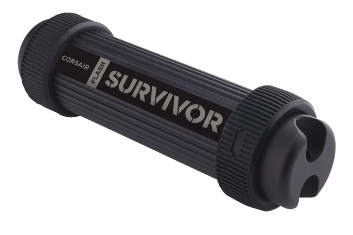 Corsair Survivor USB flash drive 1000 GB USB Type-A 3.2 Gen 1 (3.1 Gen 1) Zwart (CMFSS3B-1TB) thumbnail