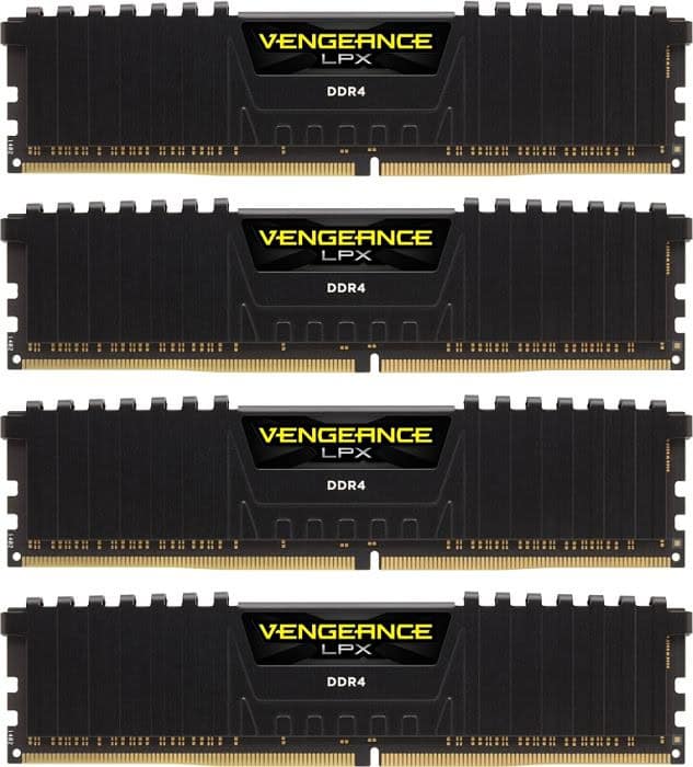 Corsair Vengeance LPX 64GB DDR4-2666 geheugenmodule 4 x 16 GB 2666 MHz (CMK64GX4M4A2666C16) thumbnail
