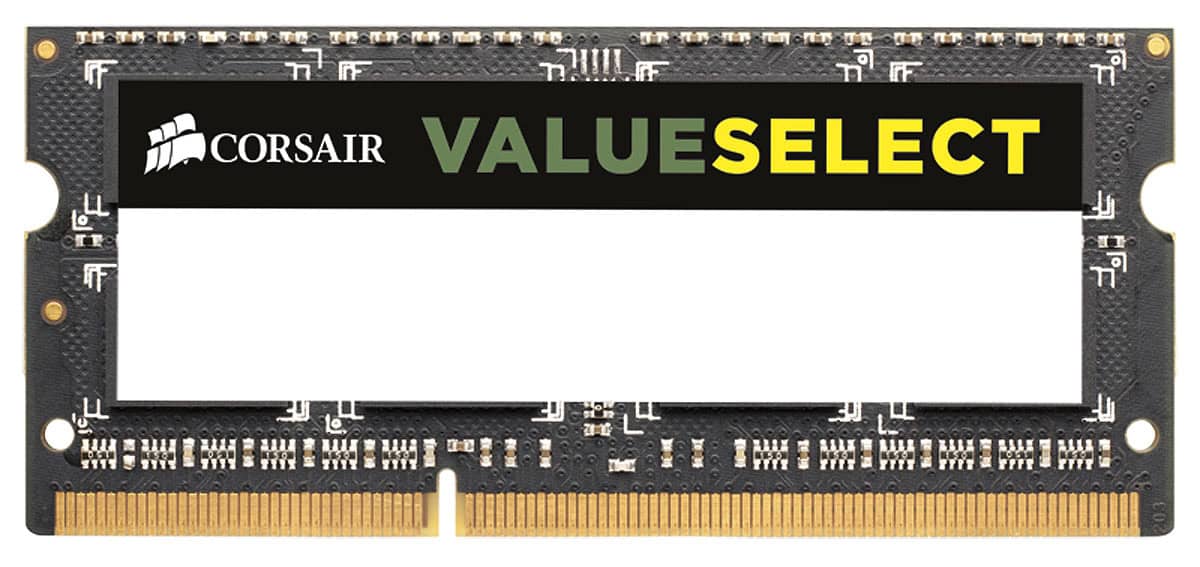 Corsair 4GB 1600MHz DDR3 SODIMM geheugenmodule 1 x 4 GB (CMSO4GX3M1A1600C11) thumbnail