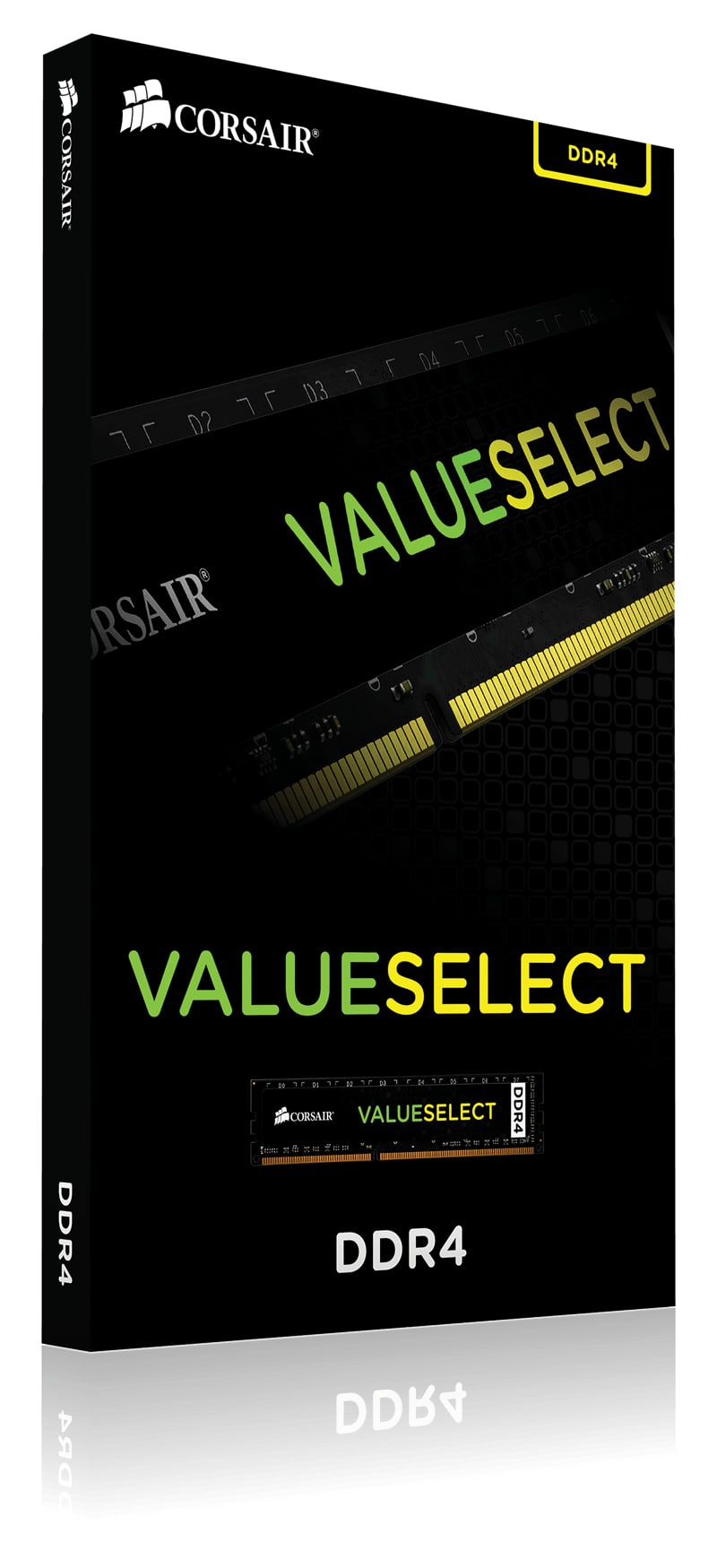Corsair ValueSelect 4GB, DDR4, 2400MHz geheugenmodule 1 x 4 GB (CMV4GX4M1A2400C16) thumbnail