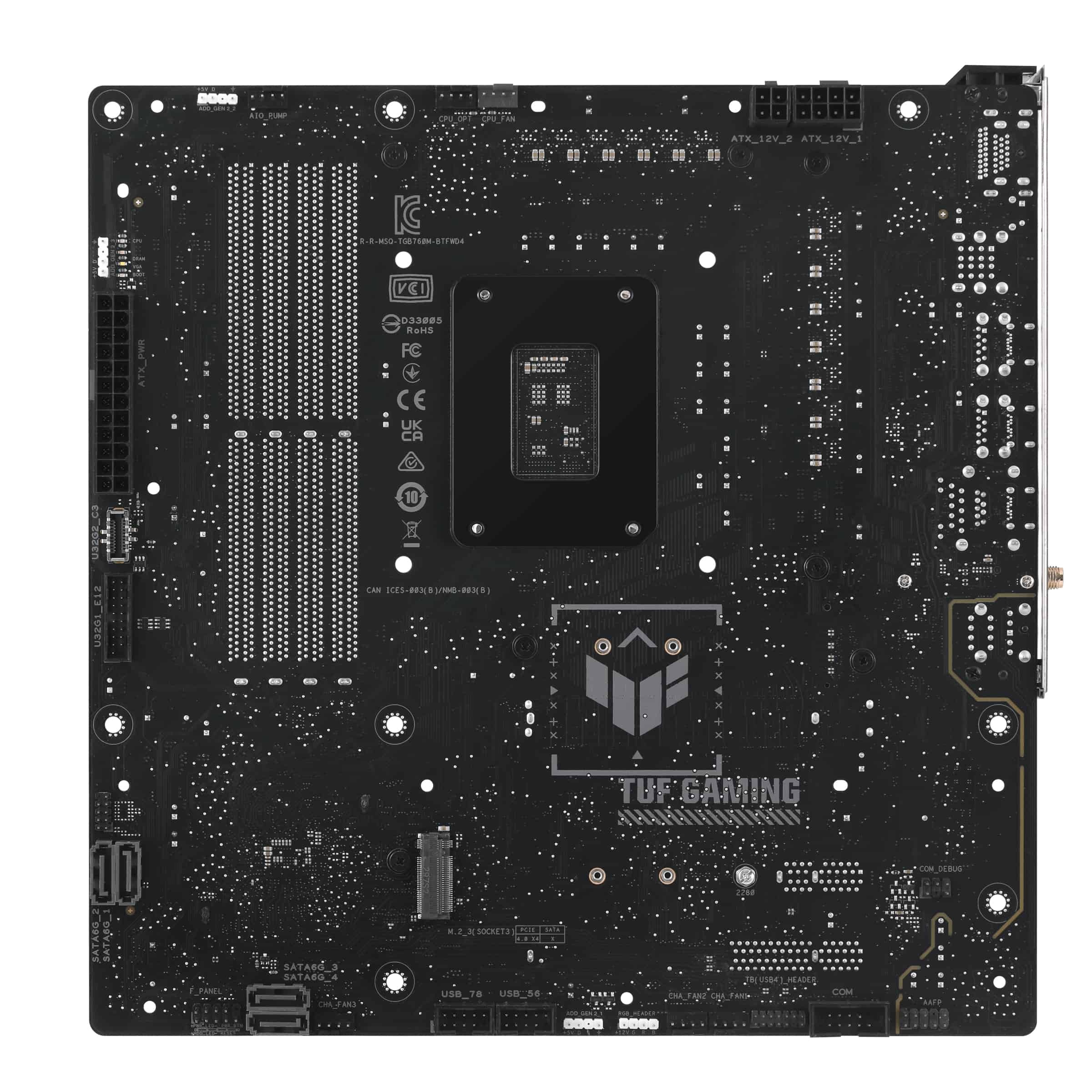 ASUS TUF GAMING B760M-BTF WIFI D4 Intel B760 LGA 1700 micro ATX (90MB1E50-M1EAY0) thumbnail