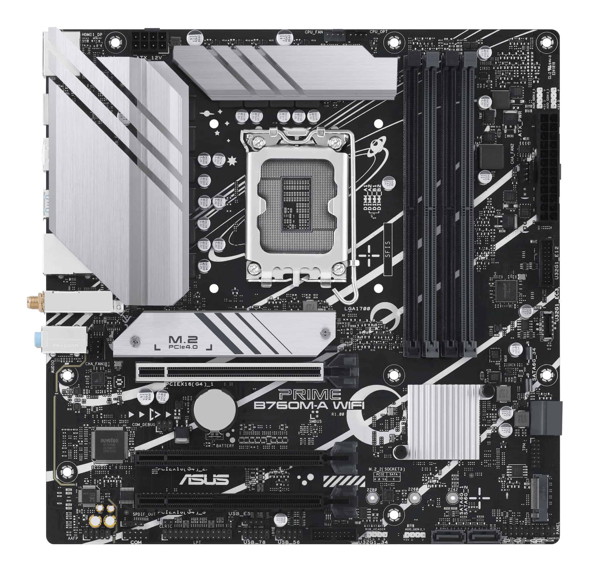 ASUS PRIME B760M-A WIFI Intel B760 LGA 1700 micro ATX (90MB1EL0-M1EAY0) thumbnail