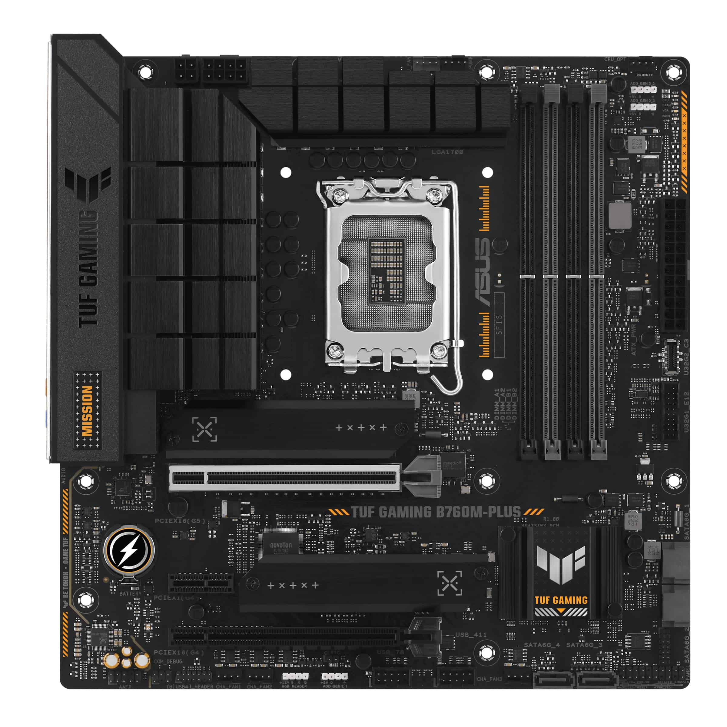 ASUS TUF GAMING B760M-PLUS Intel B760 LGA 1700 micro ATX (90MB1ES0-M1EAY0) thumbnail
