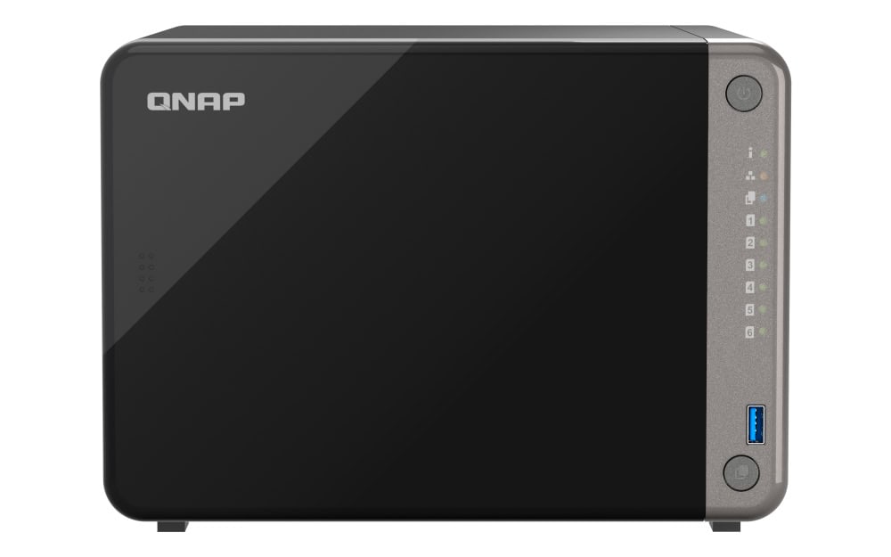 QNAP TS-AI642-8G data-opslag-server NAS Tower Ethernet LAN Zwart Cortex-A76 (TS-AI642-8G) thumbnail