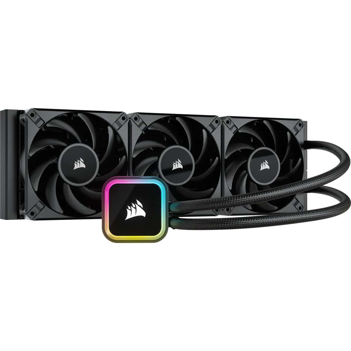 Corsair iCUE H150i RGB ELITE Processor Alles-in-één vloeistofkoeler 12 cm Zwart 1 stuk(s) (CW-9060060-WW) thumbnail