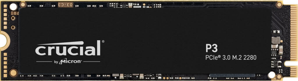 Crucial P3 M.2 1000 GB PCI Express 3.0 3D NAND NVMe (CT1000P3SSD8T) thumbnail