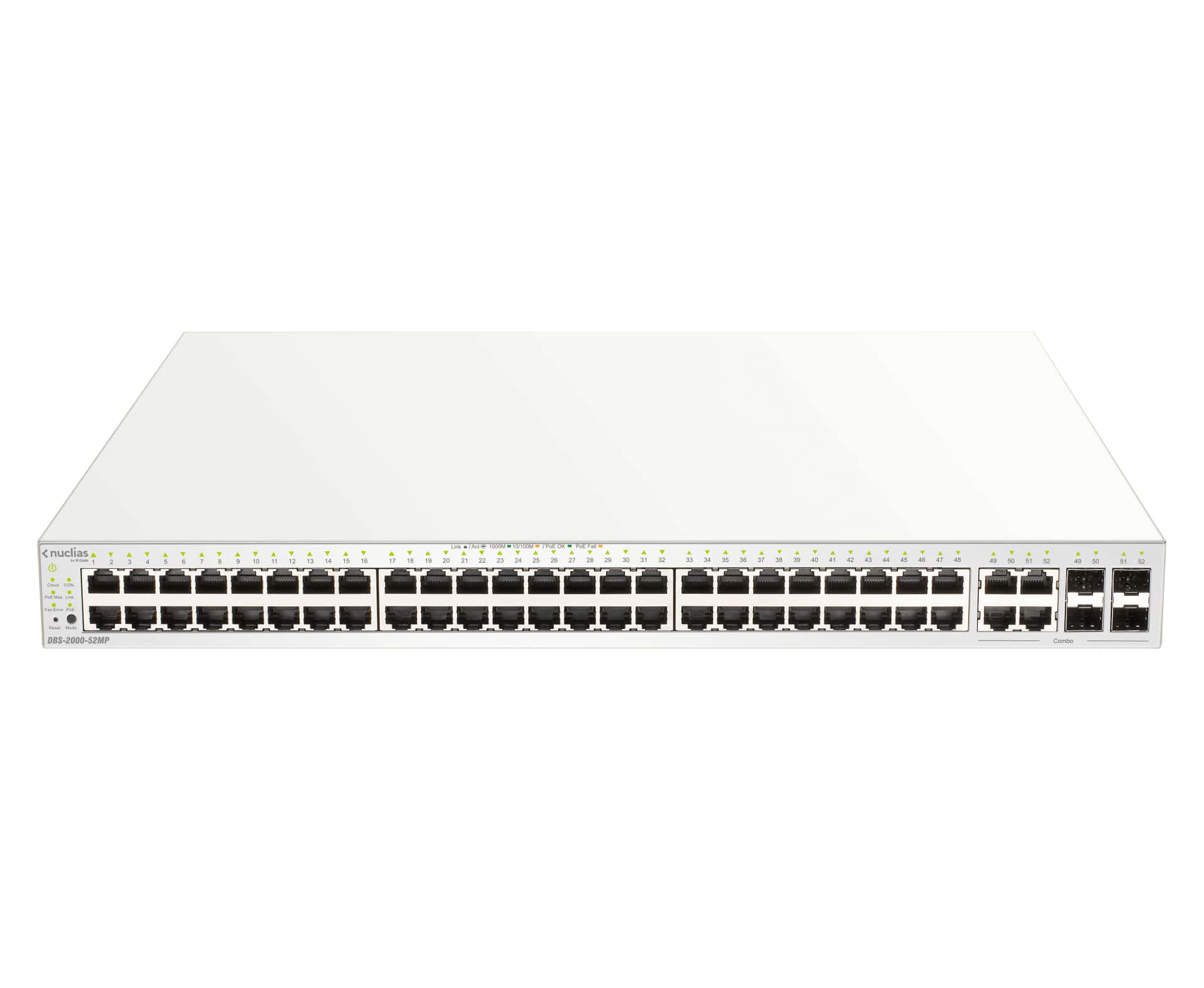 D-Link DBS-2000-52MP netwerk-switch Managed L2 Gigabit Ethernet (10/100/1000) Power over Ethernet (PoE) Grijs (DBS-2000-52MP) thumbnail D-Link DBS-2000-52MP netwerk-switch Managed L2 Gigabit Ethernet (10/100/1000) Power over Ethernet (PoE) Grijs (DBS-2000-52MP) thumbnail