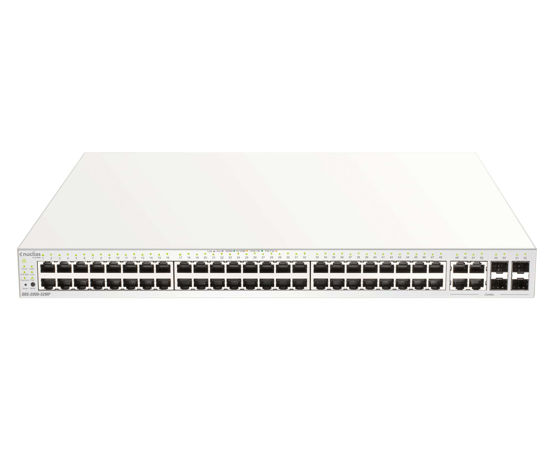 D-Link DBS-2000-52MP netwerk-switch Managed L2 Gigabit Ethernet (10/100/1000) Power over Ethernet (PoE) Grijs (DBS-2000-52MP) thumbnail