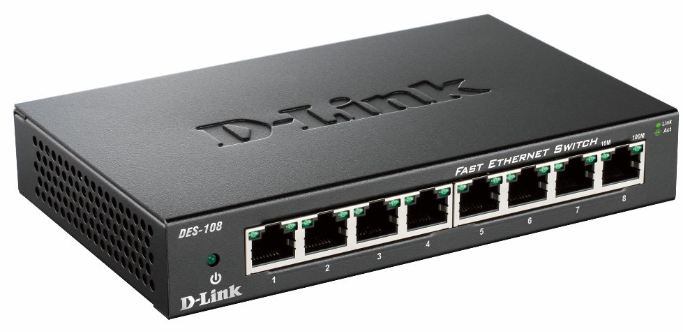 D-Link DES-108 Zwart (DES-108/E) thumbnail
