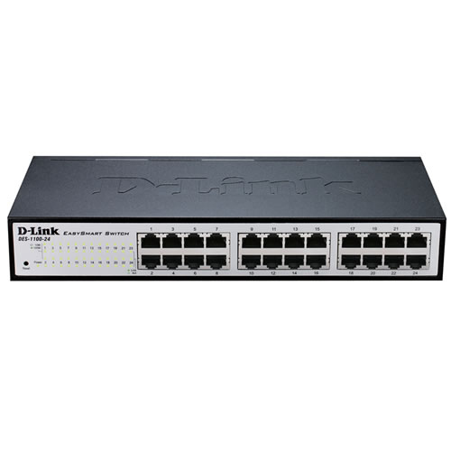 D-Link DGS-1100-24V2 Managed L2 Gigabit Ethernet (10/100/1000) 1U Zwart, Grijs (DGS-1100-24V2/E) thumbnail