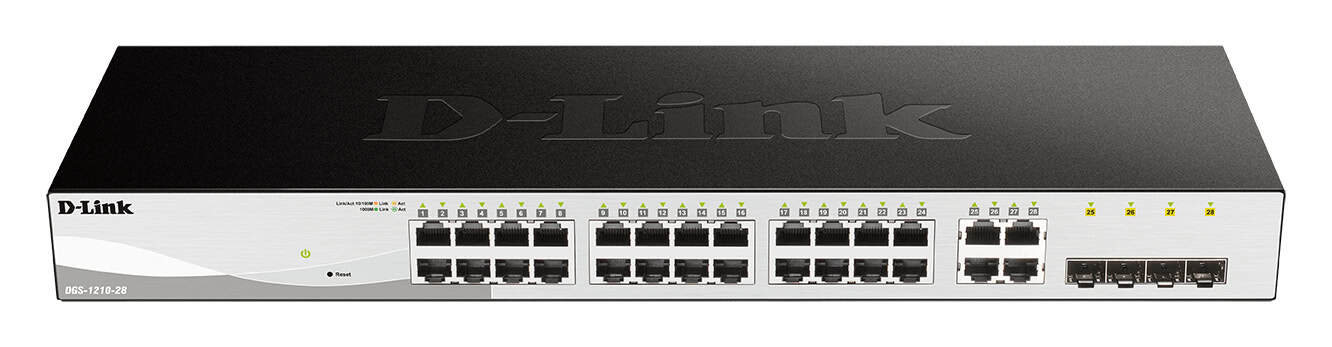 D-Link DGS-1210-28 Managed L2/L2+ 1U Zwart (DGS-1210-28/E) thumbnail