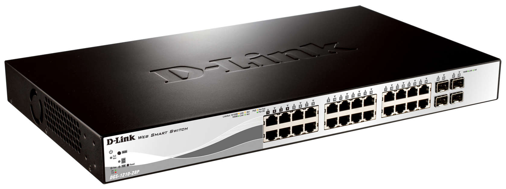 D-Link DGS-1210-28P netwerk-switch Managed L2 Power over Ethernet (PoE) 1U (DGS-1210-28P) thumbnail
