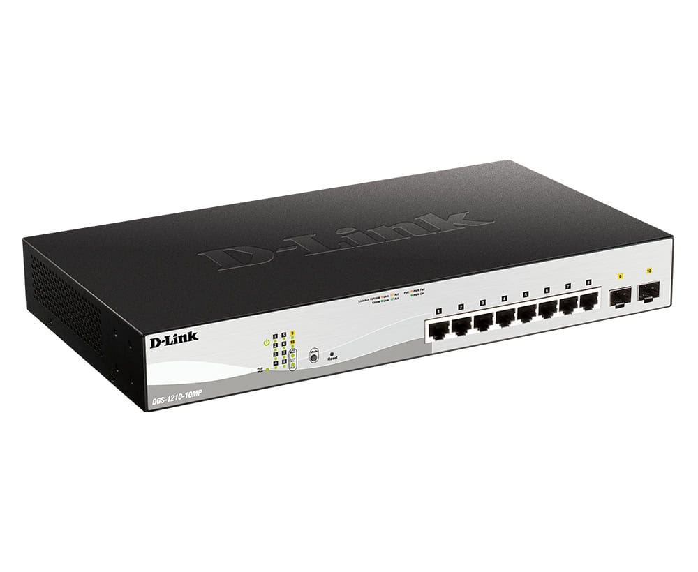 D-Link DGS-1210-52MP Managed L2 Gigabit Ethernet (10/100/1000) Power over Ethernet (PoE) Zwart, Grijs (DGS-1210-52MP/E) thumbnail